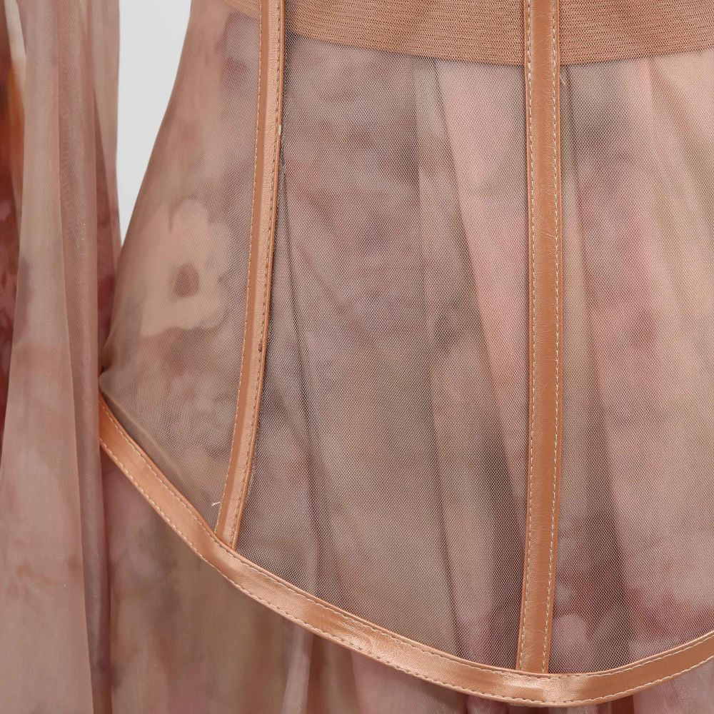 Damen Partykleid mit Korsett und Rückenschleppe - Elsa