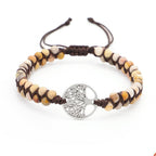 Yoga-Armband mit gewebtem Lebensbaum-Charme