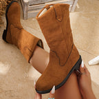 Damenstiefel mit Wildledereffekt - Naleen