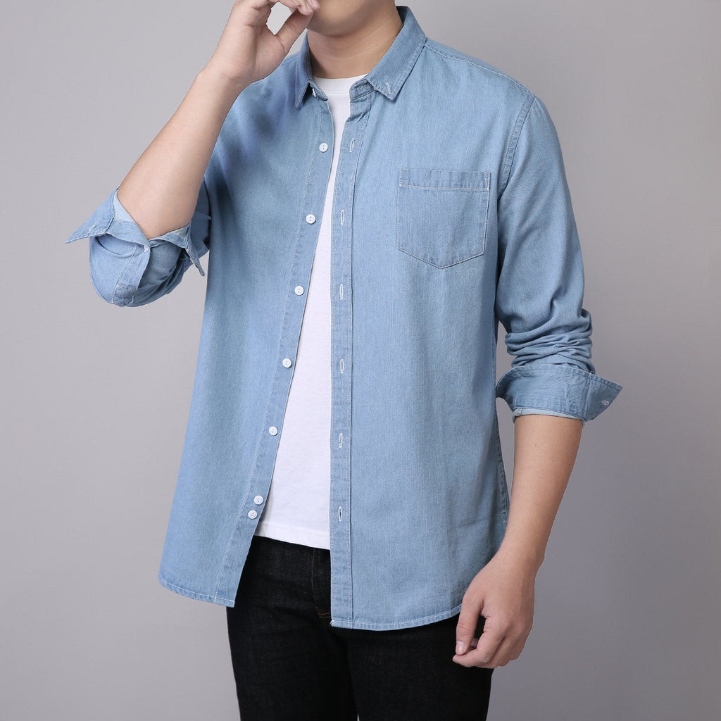 Lässiges Herrenhemd mit Knopfleiste - Dieter