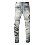 Skinny-Jeans mit Schlangenmuster - Eldric
