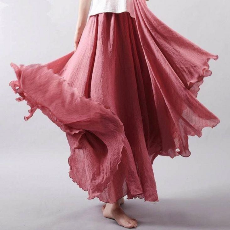 Lockerer Damen-Faltenrock im Boho-Stil – bequem & lässig