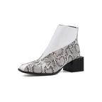Modische Damenstiefeletten mit Druck - Avril