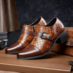 Herrenschuhe mit seitlichem Reißverschluss und Schnalle - Mirex