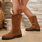 Damenstiefel mit Wildledereffekt - Naleen