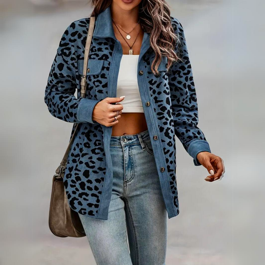 Toos - Schicke Jacke mit Leopardenmuster für Frauen