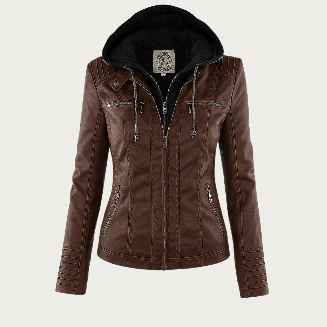 Lederjacke Damen robuste Eleganz mit Hochwertigem Leder für Stilbewusste Frauen und urbanem Look - Monika