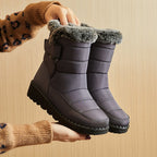 Gesteppte Damen-Winterstiefel mit Teddyfutter - Liora