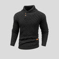 Herrenstrickpullover mit geknöpftem Rollkragen - Keldor