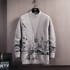 Dicker Herren-Strickpullover Urban-Effekt - Naël