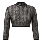 Dirndlbluse Damen Spitze Halbtransparent Festlich - Helene