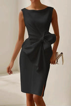 Elegantes Damenkleid mit seitlicher Schleife - Ailbhe