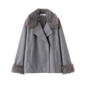 Cape-Mantel mit Wickelkragen für Damen - Potter