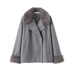 Cape-Mantel mit Wickelkragen für Damen - Potter