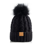 Unisex-Winterstrickmütze mit Bommel - Norel