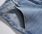 Gerade Utility-Cargo-Jeans für Männer - Falko