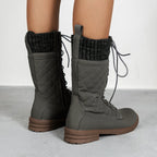 Gepolsterte hohe Damenstiefel - Irina