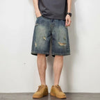 Zerrissene Shorts aus Denim für Männer - Kane