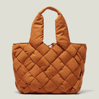 Gesteppte Damen-Shopper-Tasche aus Canvas - Sara