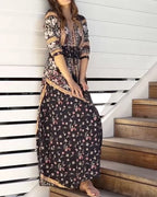 Beatrix - Kleid mit elegantem Retro-Stil und Blumen