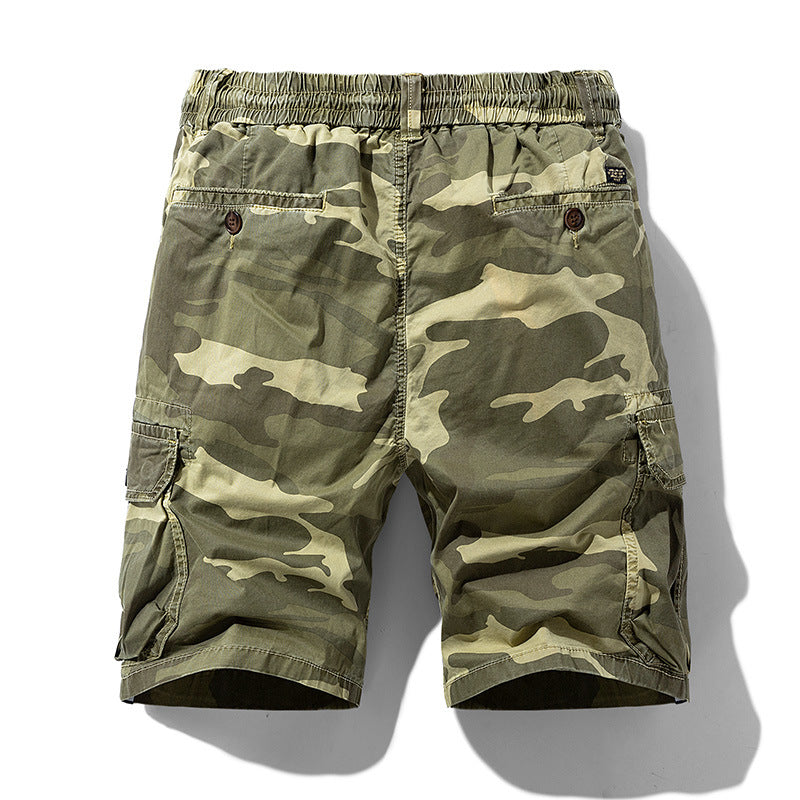 Tarnfarbene Cargo-Shorts mit Seitentaschen für Männer - Carson