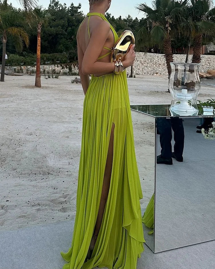 Lina - Ärmelloses Kleid mit offenem Rücken