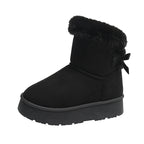 Damen-Winterstiefelette mit Schleife und Thermofutter - Bianka
