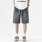 Gewaschene Denim-Shorts für Männer mit Baggy-Style - Matias