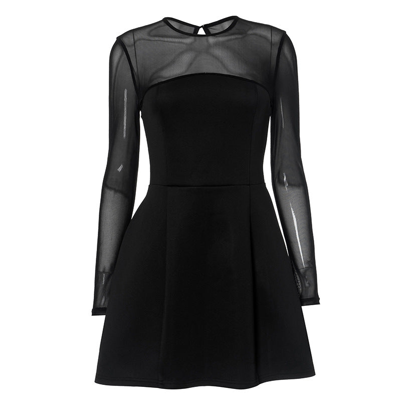 Minikleid mit transparenten Ärmeln - Clara