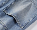 Gerade Utility-Cargo-Jeans für Männer - Falko