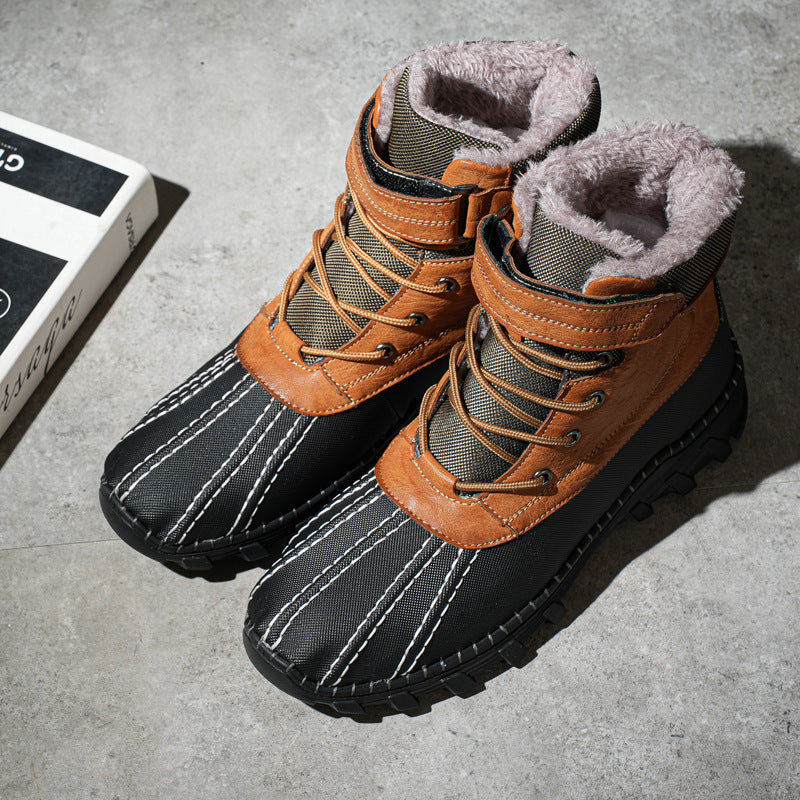 Wasserdichte Herren-Winterstiefel mit Schnürsenkeln - Raveln
