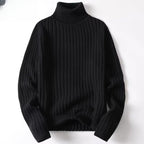 Herren-Rippstrick-Rollkragenpullover - Darel