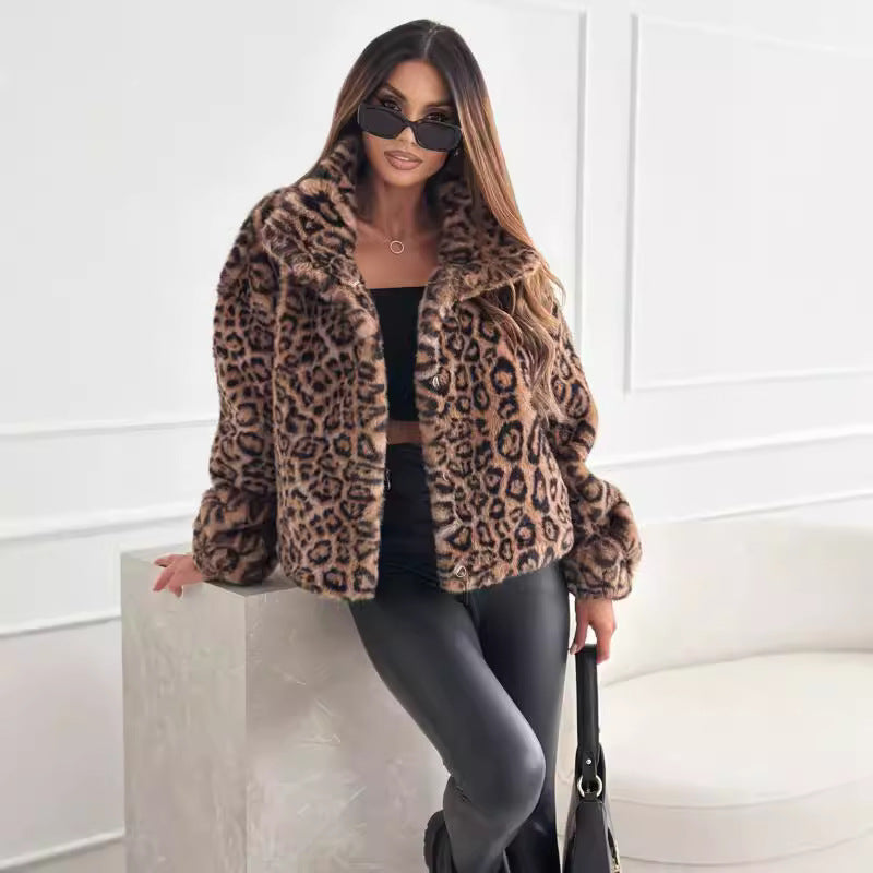 Fleecejacke mit Leopardenmuster - Nani