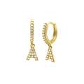 Shiny Letter Ohrringe 18K Vergoldet