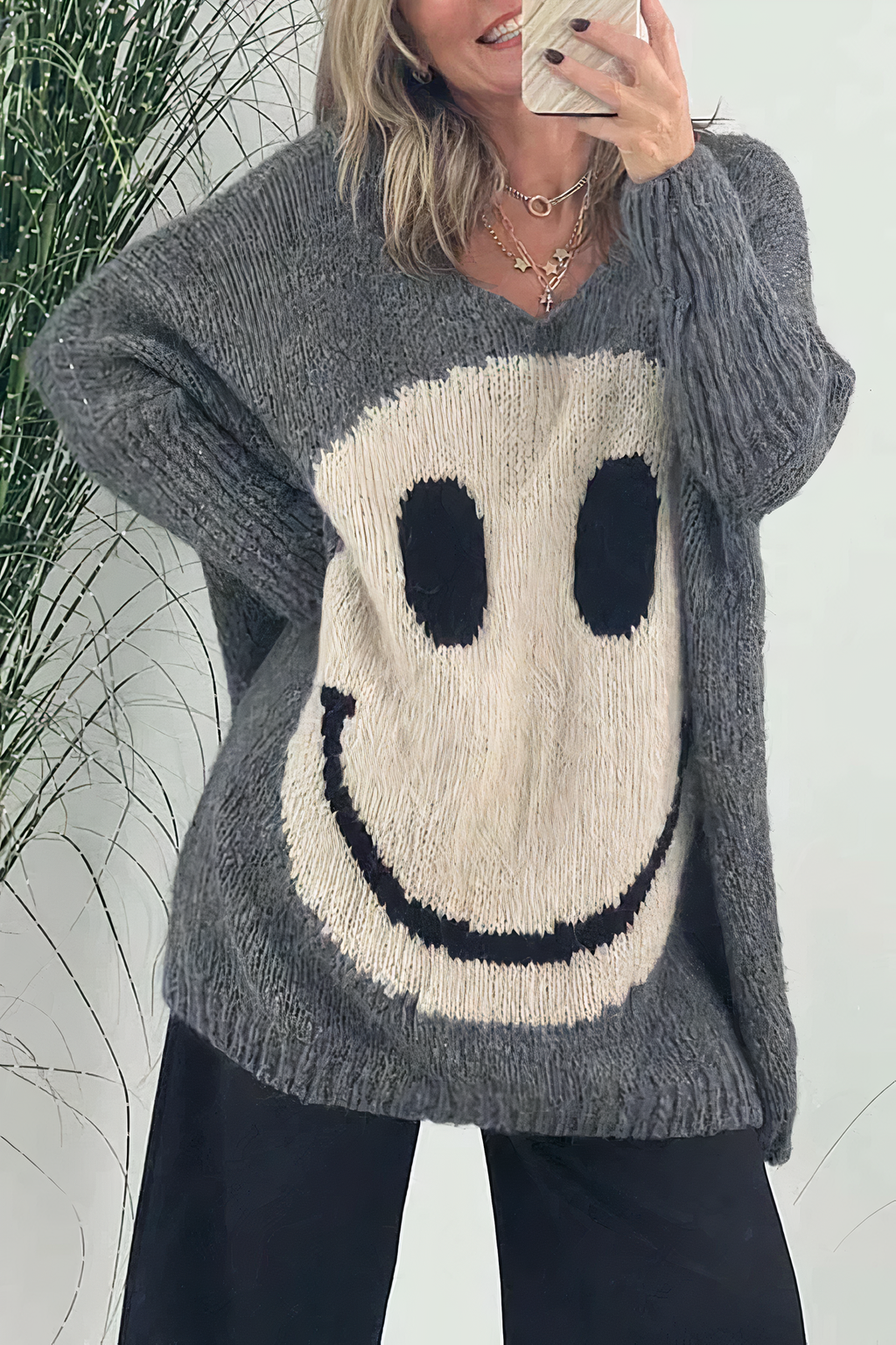 AINA - Smiley-Pullover