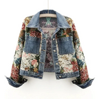 Totêm - Geblümte Denim-Jacke