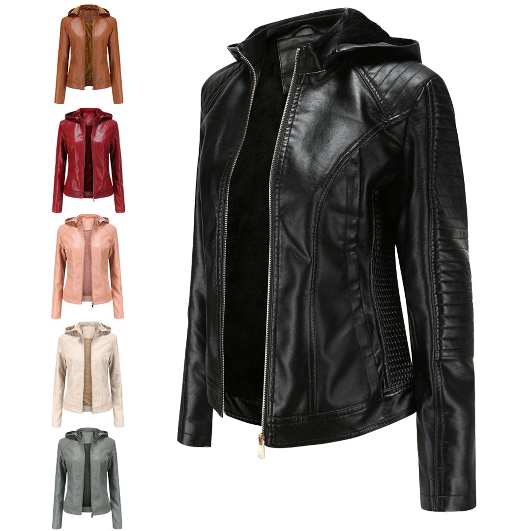 Stilvolle Lederjacke mit zeitlosem Design