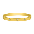 Element Stone Armreifen 18K Vergoldet