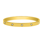 Element Stone Armreifen 18K Vergoldet