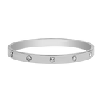 Element Stone Armreifen 18K Vergoldet