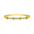Element Baguette Armreif 14K Vergoldet