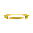 Element Baguette Armreif 14K Vergoldet