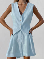 Xenia - Schicke ärmellose Weste und Hose für Damen