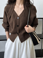 Damenstrickjacke mit Wickelmuster - Ragnhild