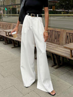 Damenhose mit hoher Taille und weitem Bein - Victoria