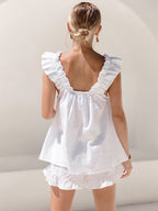 Micaela - Boho Ruffle Shorts Set