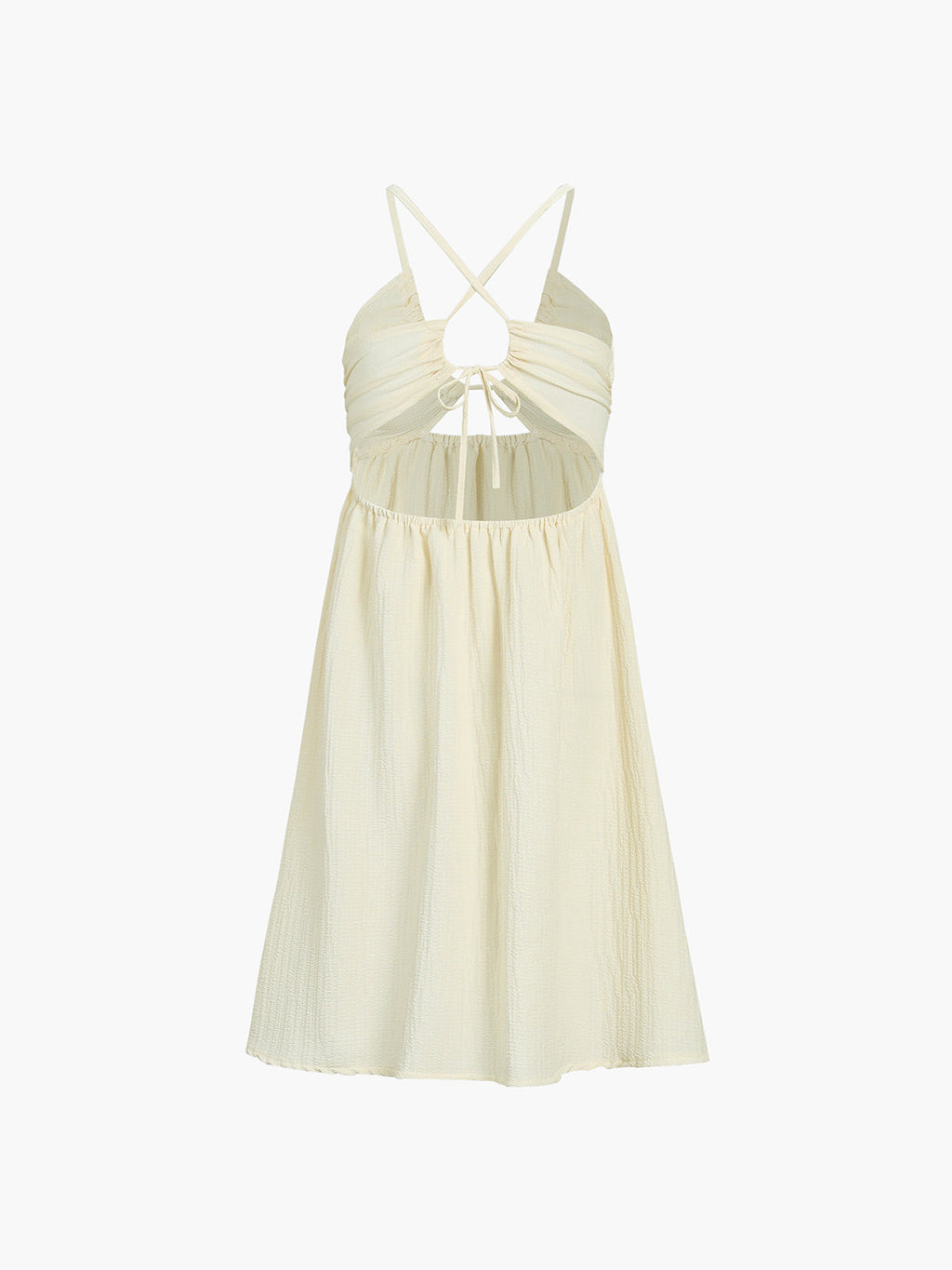 Addison - Rückenfreies, geteiltes Midikleid mit Kreuzschlitz