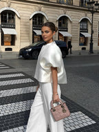 Ellie - Bluse mit übergroßen Puffärmeln