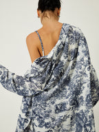 Gilda - Dreiteiliges Shorts-Set mit Blumendruck