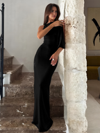Ashley - Geliebtes geknotetes ärmelloses langes Kleid